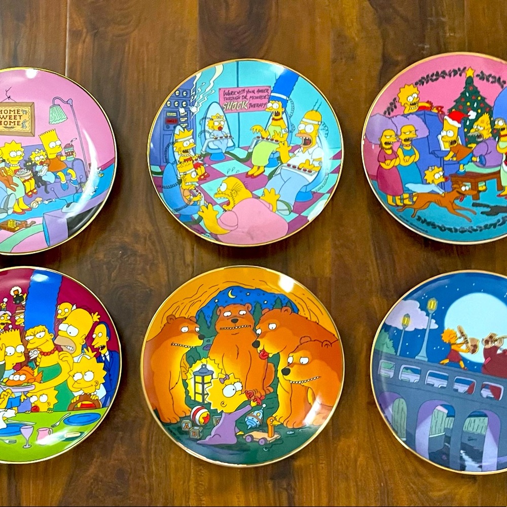 Vintage Simpson plates